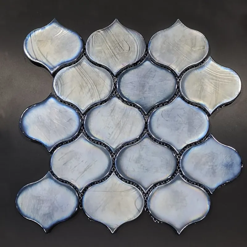 Mozaïek Valkery Arabesque 26,4 x 28,3 cm Glas Blue (Prijs Per Vel) Actieprijs
