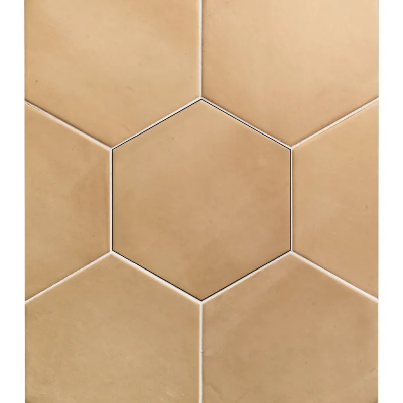 Veilige Betaling Wandtegel Clay Hexagon Straw 17.5x20.2 cm (Prijs per M2)