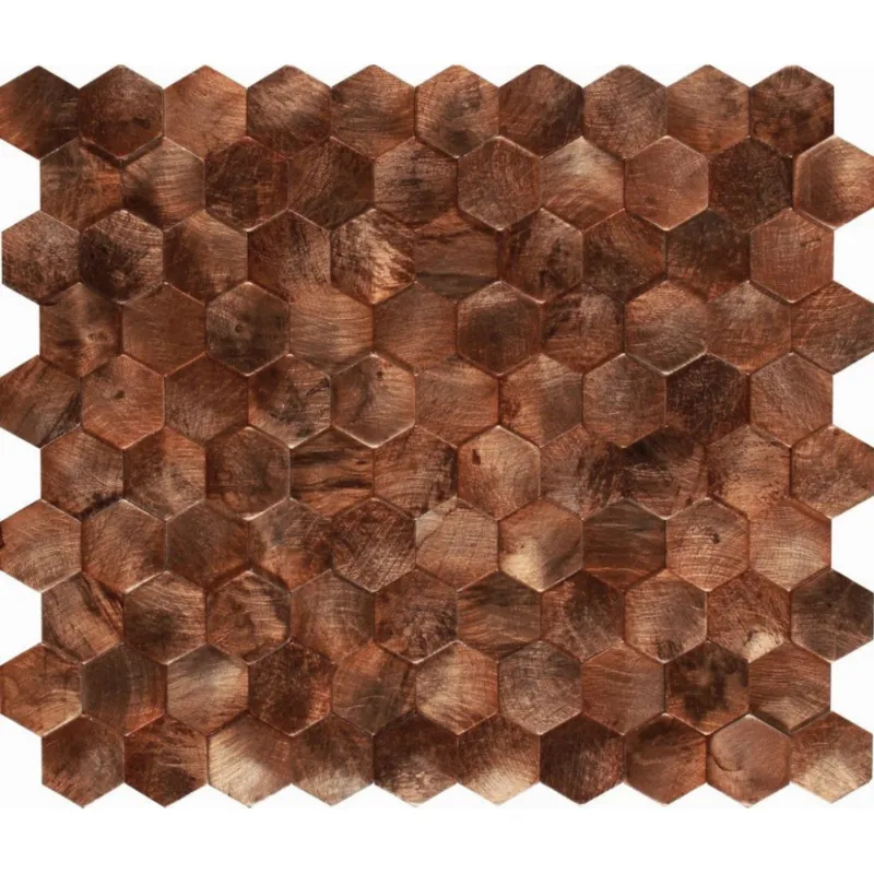 Merkproduct Mozaiek Tegels Dune Corten Hexagon 26x30.2 cm Bruin (Prijs per Matje)