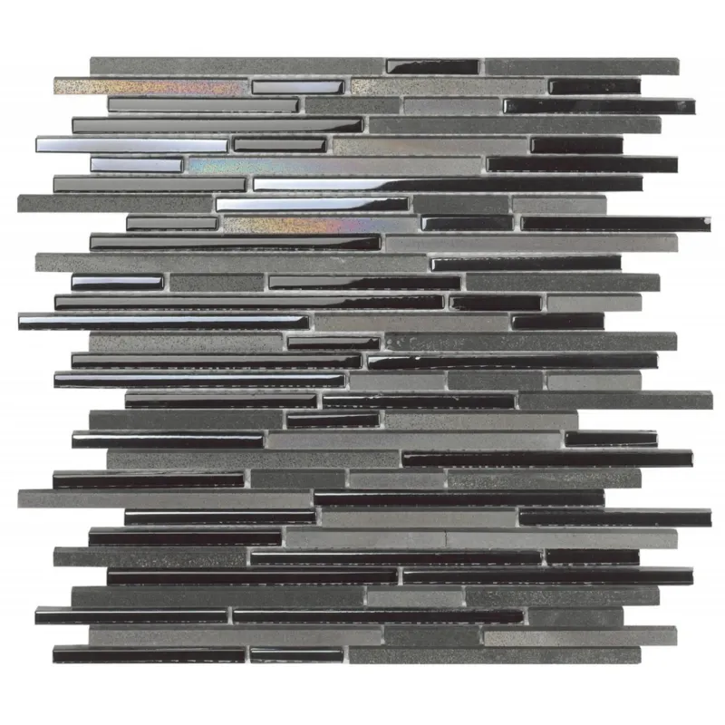 Goedkoop Mozaiek Tegels Dune Avatar 30x30.5 cm Zwart (Prijs per Matje)