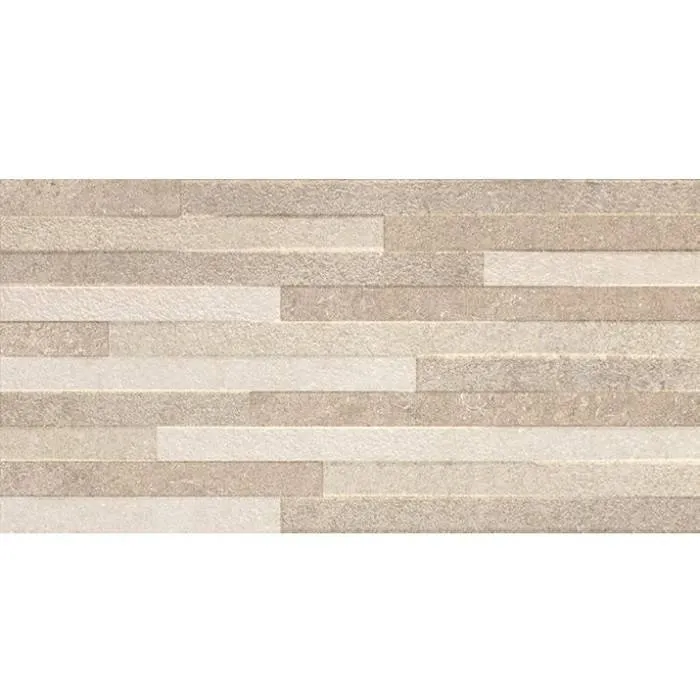 Beperkte Voorraad Wandtegel Pierre Taupe Decor 30X60 Rett, Mat (prijs per m2)