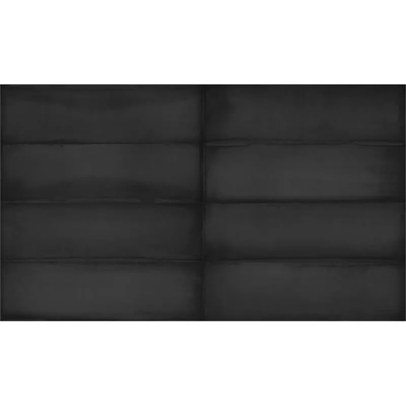 Wandtegel Estudio Ghent Dark Charcoal Glossy 6.9x24 cm (Prijs per M2) Voordeelprijs
