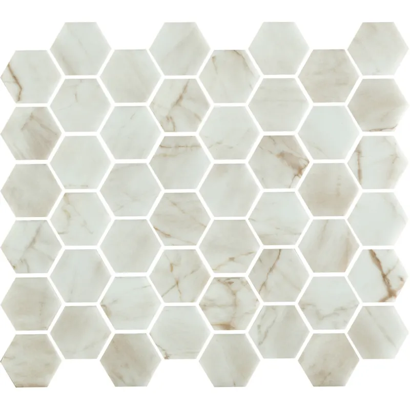 Mozaïek Valencia 27.8x32.5 cm Recycled Glas Bianco Marble Print (Prijs per M2) Beste Prijs