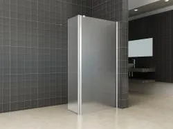 Wiesbaden zijwand+scharnierprof.rechts 350x2000 10mm NANO geheel matglas Betaalbaar