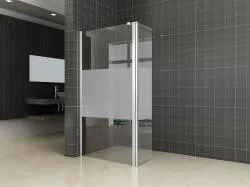 Wiesbaden zijwand+scharnierprof.links 350x2000 10mm NANO ged.matglas Tijdelijk Beschikbaar
