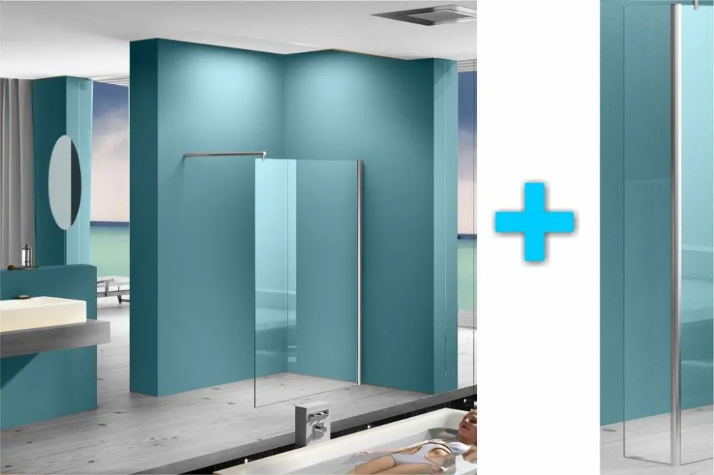 Meest Verkocht Inloopdouche Met Zijwand 30Cm 120X200Cm 8Mm Nano Coating