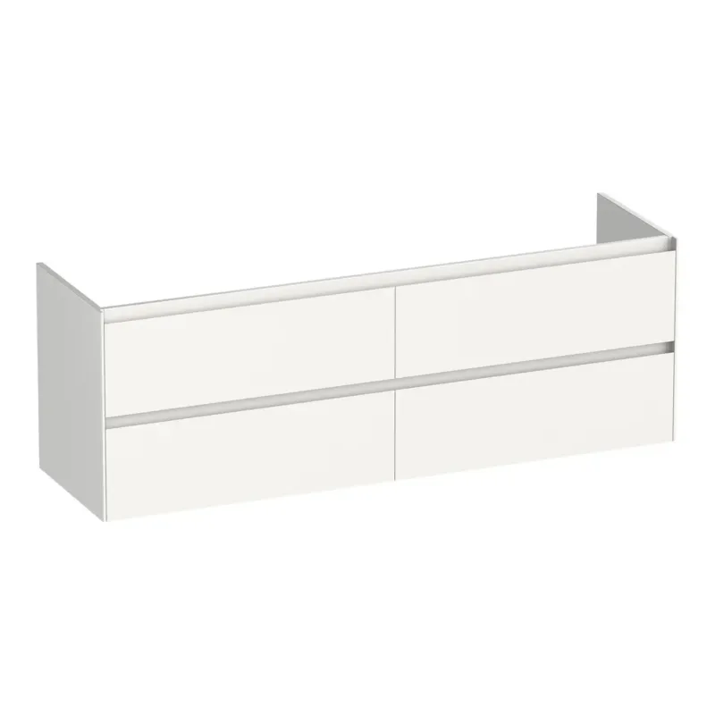 Brauer Inspire onderkast 160cm met 4 softclose lades wit glans Seizoensaanbieding