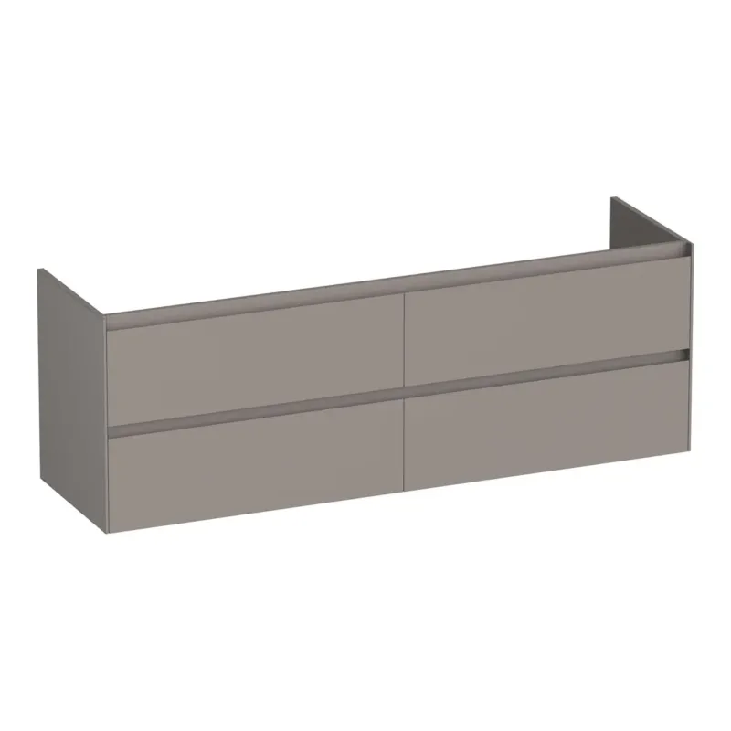 Brauer Inspire onderkast 160cm met 4 softclose lades taupe mat Op = Op