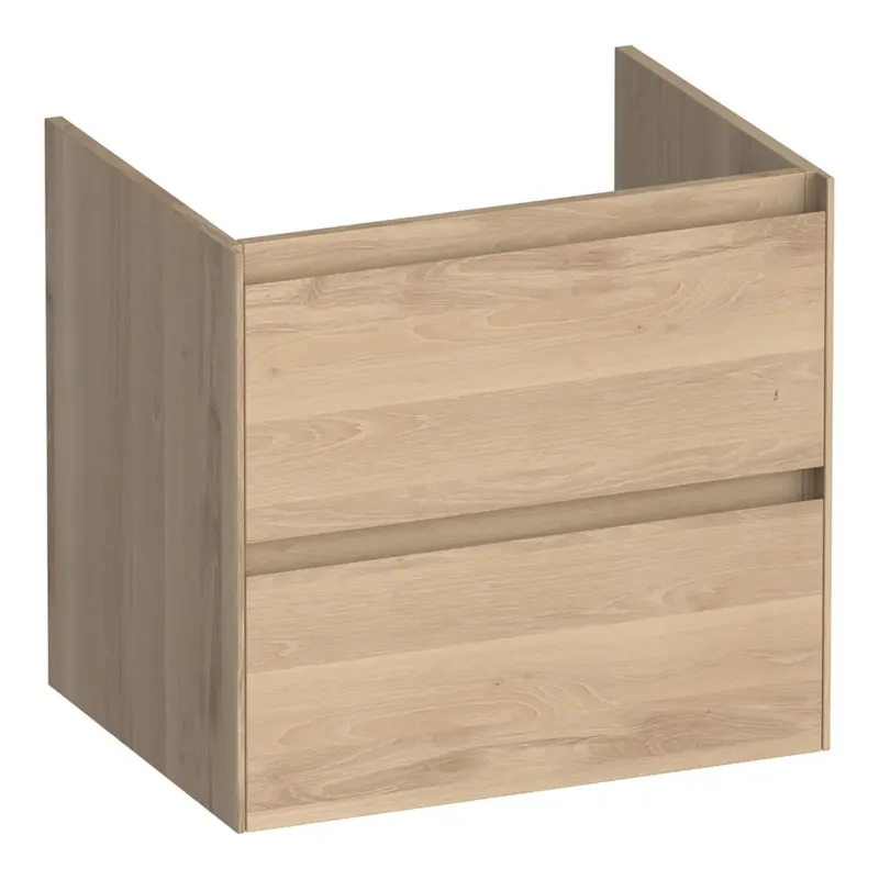 Brauer Inspire onderkast 60cm met 2 softclose lades lamellen eiken naturel Korting