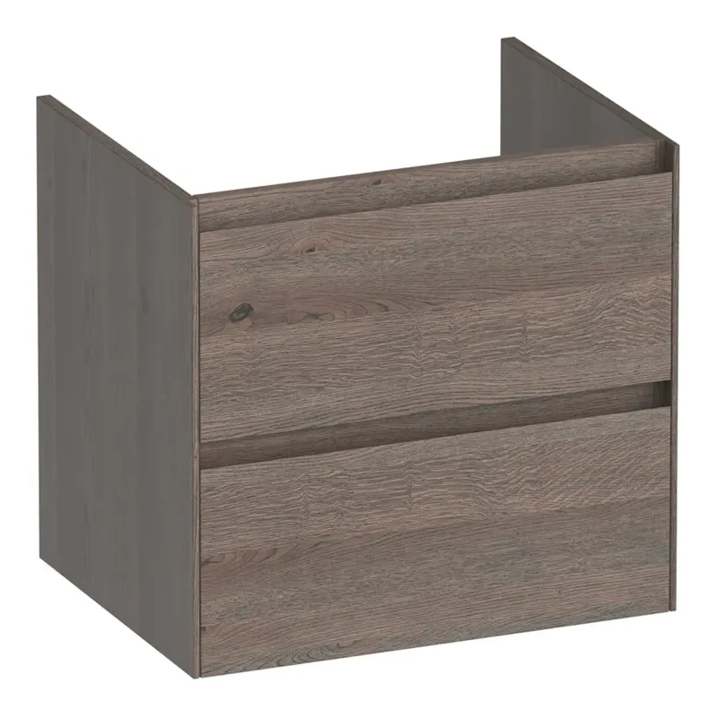 Brauer Inspire onderkast 60cm met 2 softclose lades lamellen eiken zwart Koop Online