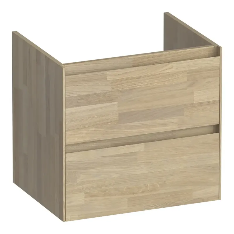 Premium Brauer Inspire onderkast 60cm met 2 softclose lades vingerlas eiken grijs