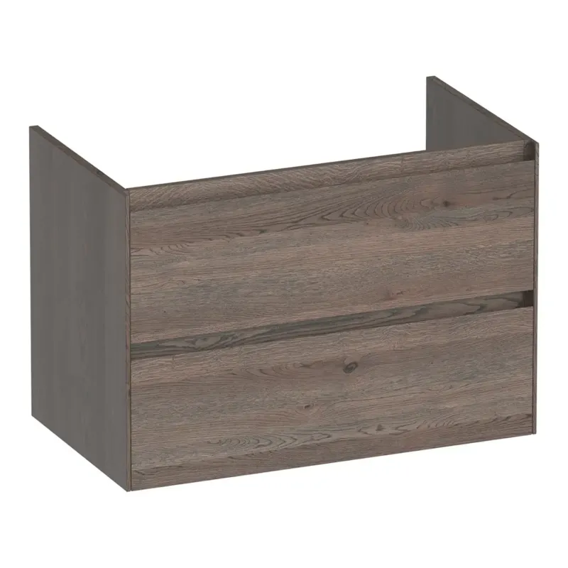 Veilige Betaling Brauer Inspire onderkast 80cm met 2 softclose lades lamellen eiken zwart