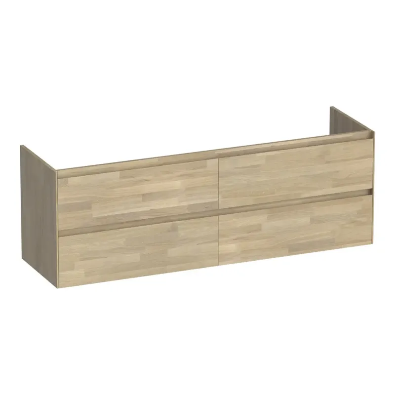 Brauer Inspire onderkast 160cm met 4 softclose lades vingerlas eiken grijs Gereduceerde Prijs