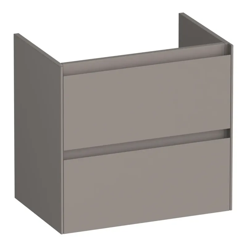 Uitverkoop Brauer Inspire onderkast ondiep 60cm met 2 softclose lades taupe mat