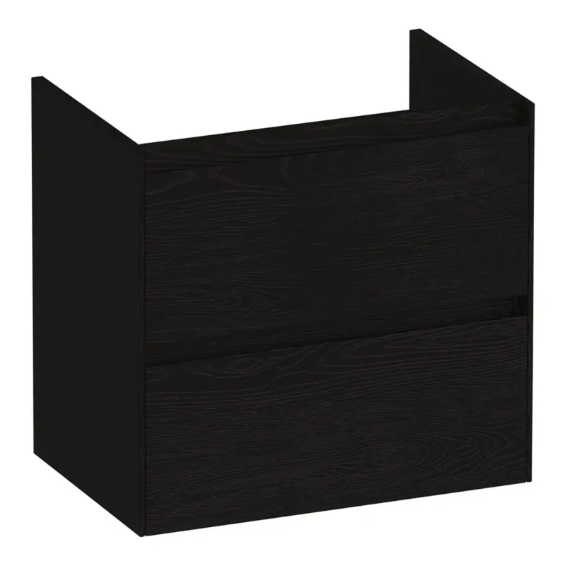 Brauer Inspire onderkast ondiep 60cm met 2 softclose lades timber black Gecertificeerd