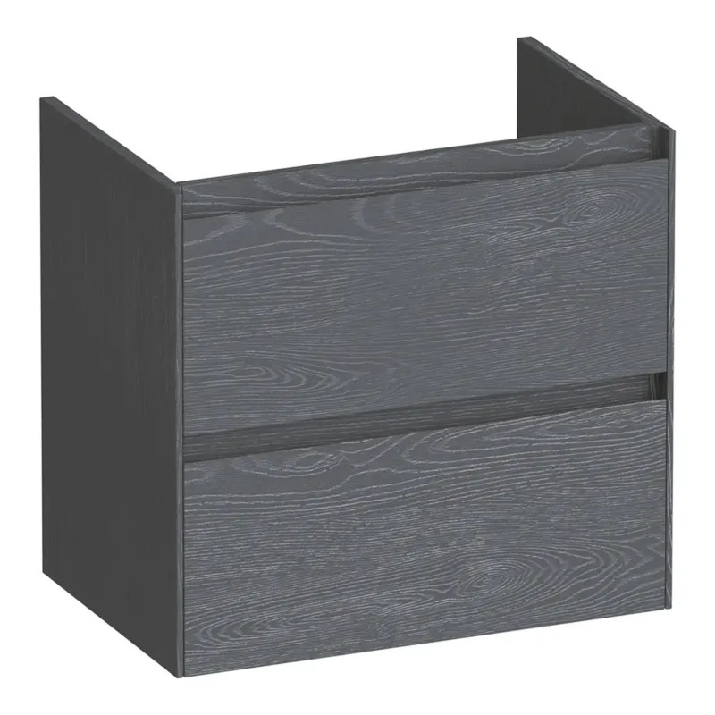 Actieprijs Brauer Inspire onderkast ondiep 60cm met 2 softclose lades timber grey