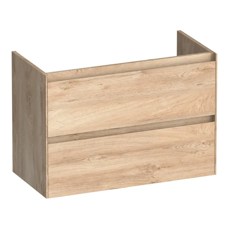 Populair Brauer Inspire onderkast ondiep 80cm met 2 softclose lades forest wheat