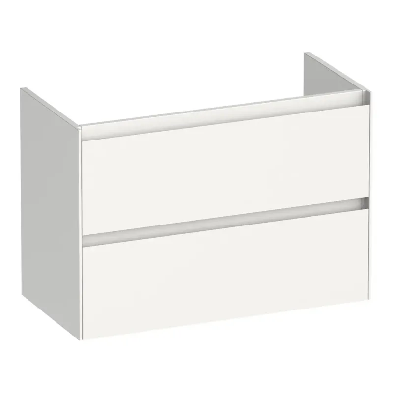 Brauer Inspire onderkast ondiep 80cm met 2 softclose lades wit glans Veilige Betaling
