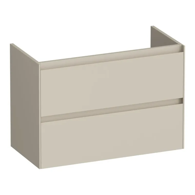 Brauer Inspire onderkast ondiep 80cm met 2 softclose lades beige mat Speciale Aanbieding