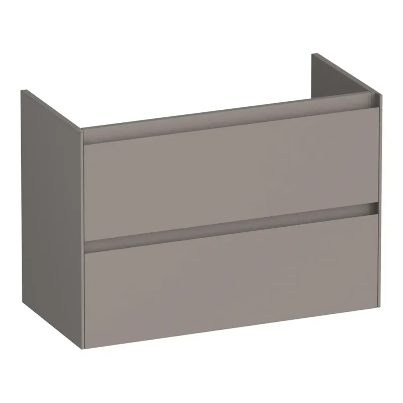Brauer Inspire onderkast ondiep 80cm met 2 softclose lades taupe mat Lage Prijs