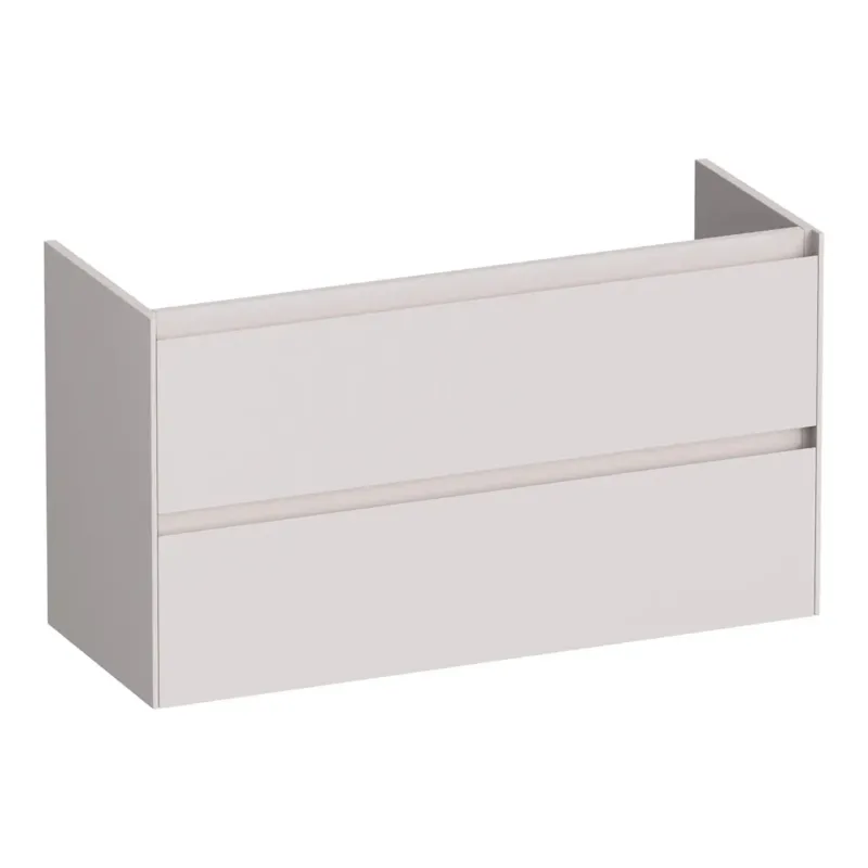 Brauer Inspire onderkast ondiep 100cm met 2 softclose lades zand mat Beperkt Aanbod