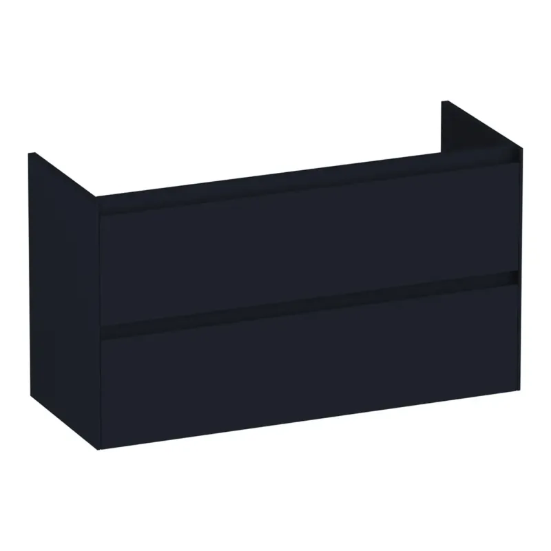 Brauer Inspire onderkast ondiep 100cm met 2 softclose lades zwart mat Gecertificeerd