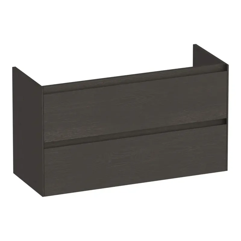 Brauer Inspire onderkast ondiep 100cm met 2 softclose lades timber anthracite Actieprijs