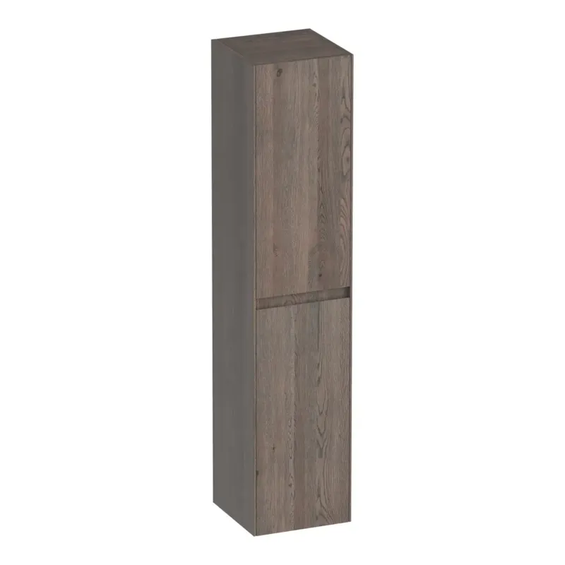 Weekendaanbieding Brauer Inspire kolomkast 160cm links- of rechtsdraaiend lamellen eiken zwart