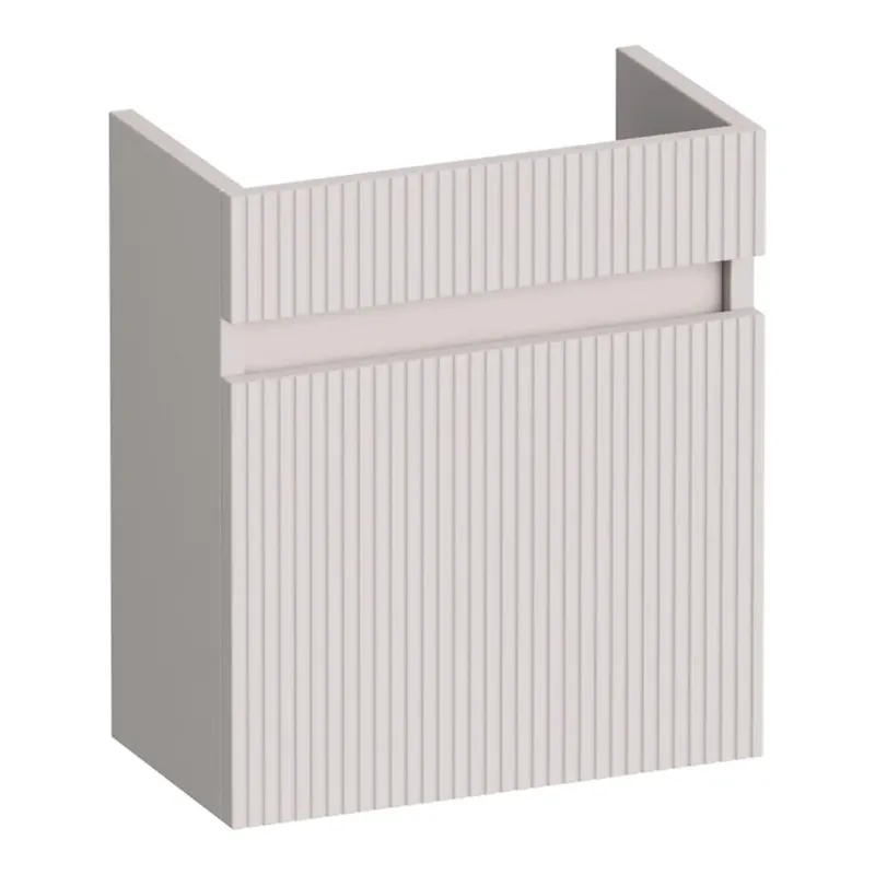 Aanbieding Brauer Joy Wavy fonteinkast met ribbelfront 40cm linksdraaiend zand mat