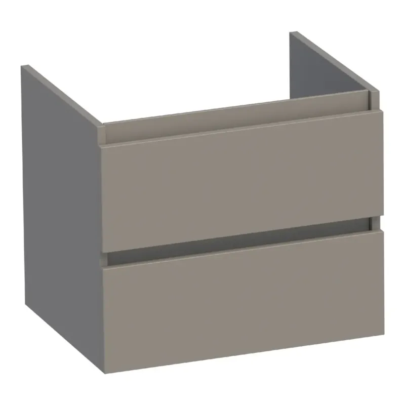 Brauer Joy onderkast 60cm met 2 softclose lades taupe mat Betrouwbaar