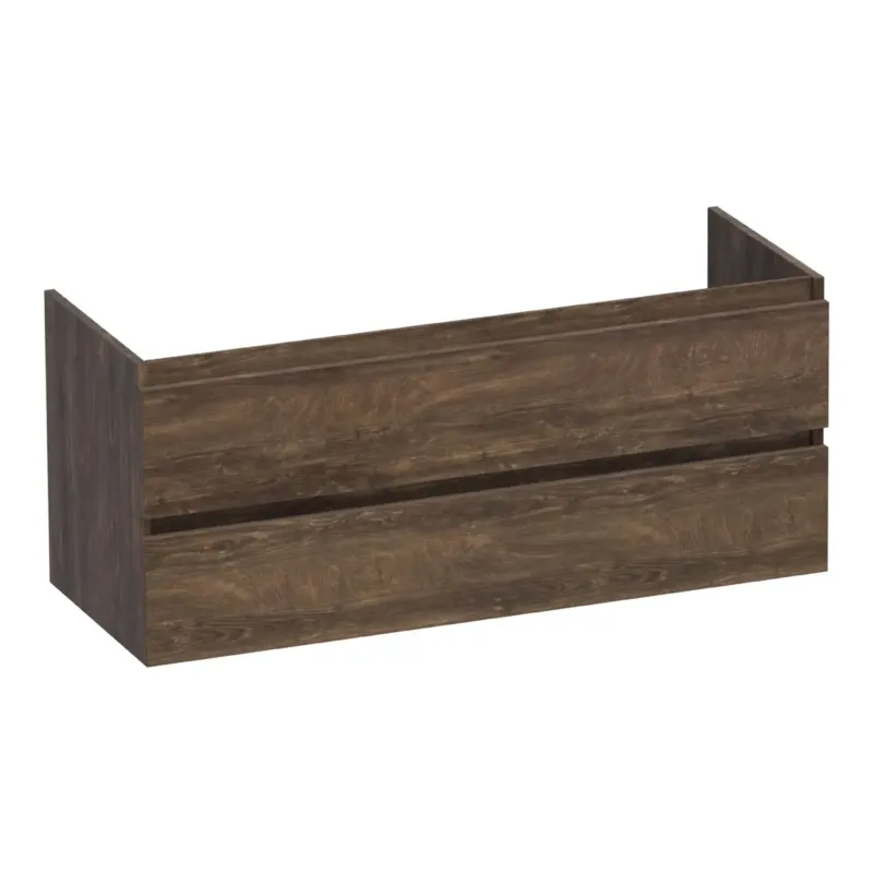 Betrouwbaar Brauer Joy onderkast 120cm met 2 softclose lades en 1 sifon uitsparing grove