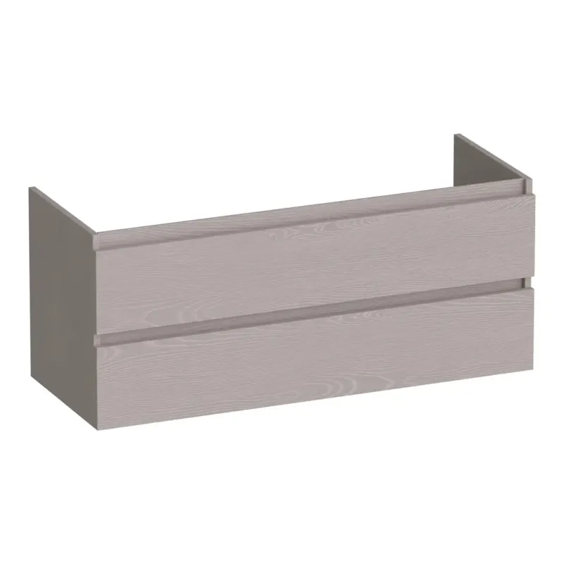 Voordeelprijs Brauer Joy onderkast 120cm met 2 softclose lades en 1 sifon uitsparing timber greige