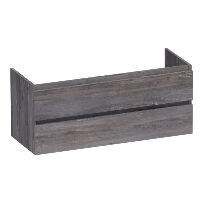 Brauer Joy onderkast 120cm met 2 softclose lades en 2 sifon uitsparingen driftwood Merkproduct