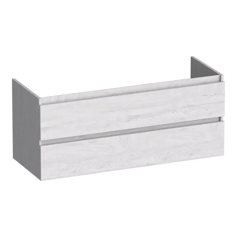 Brauer Joy onderkast 120cm met 2 softclose lades en 2 sifon uitsparingen forest seashell Premium