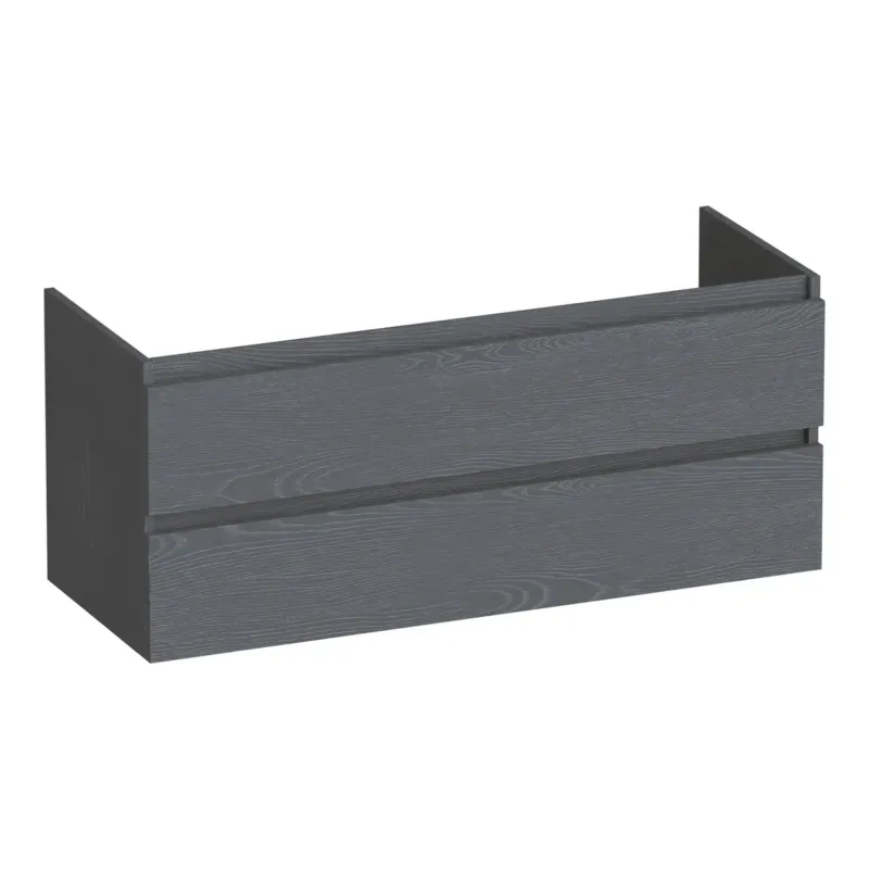 Brauer Joy onderkast 120cm met 2 softclose lades en 2 sifon uitsparingen timber grey Laatste Versie