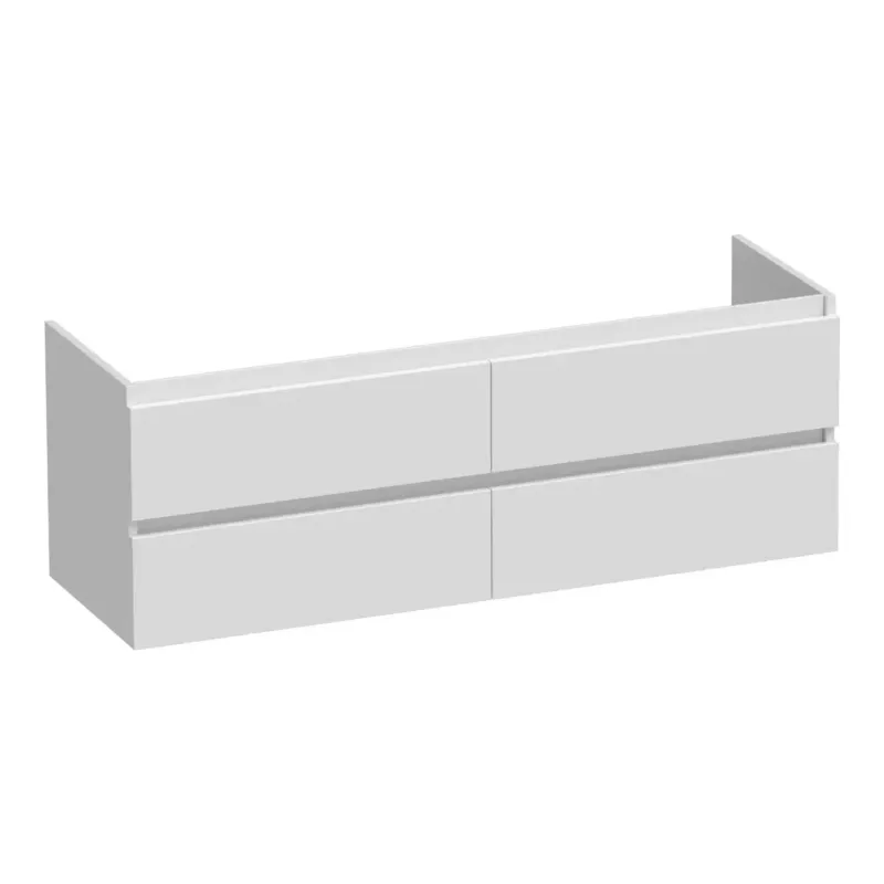 Brauer Joy onderkast 140cm met 4 softclose lades wit glans Seizoensaanbieding