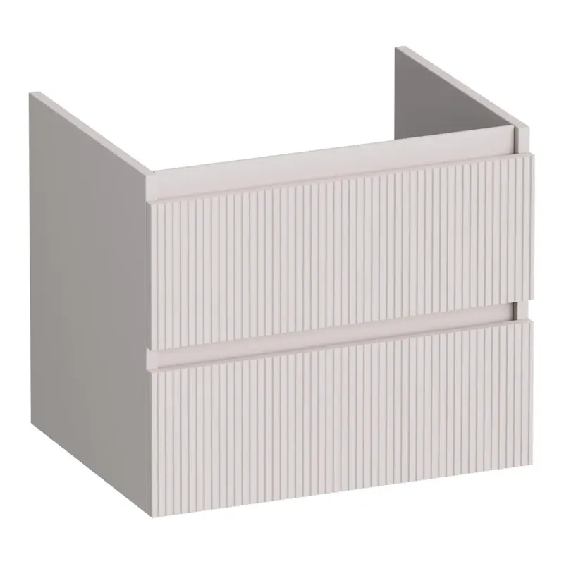 Betrouwbaar Brauer Joy Wavy onderkast ribbelfront 60cm met 2 softclose lades zand mat