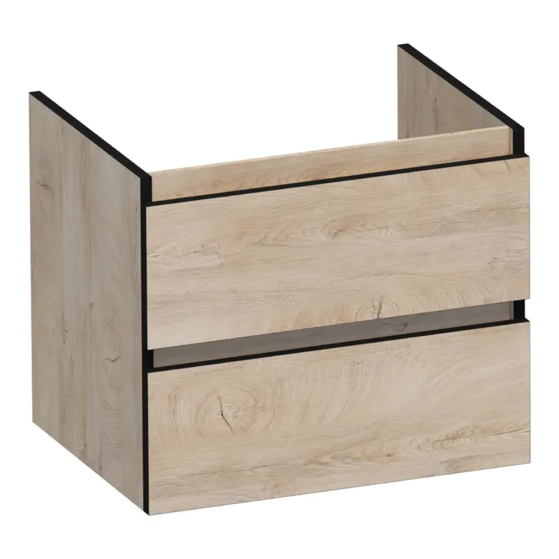 Brauer Joy Edge onderkast 60cm met 2 softclose lades forest wheat Hoge Kwaliteit