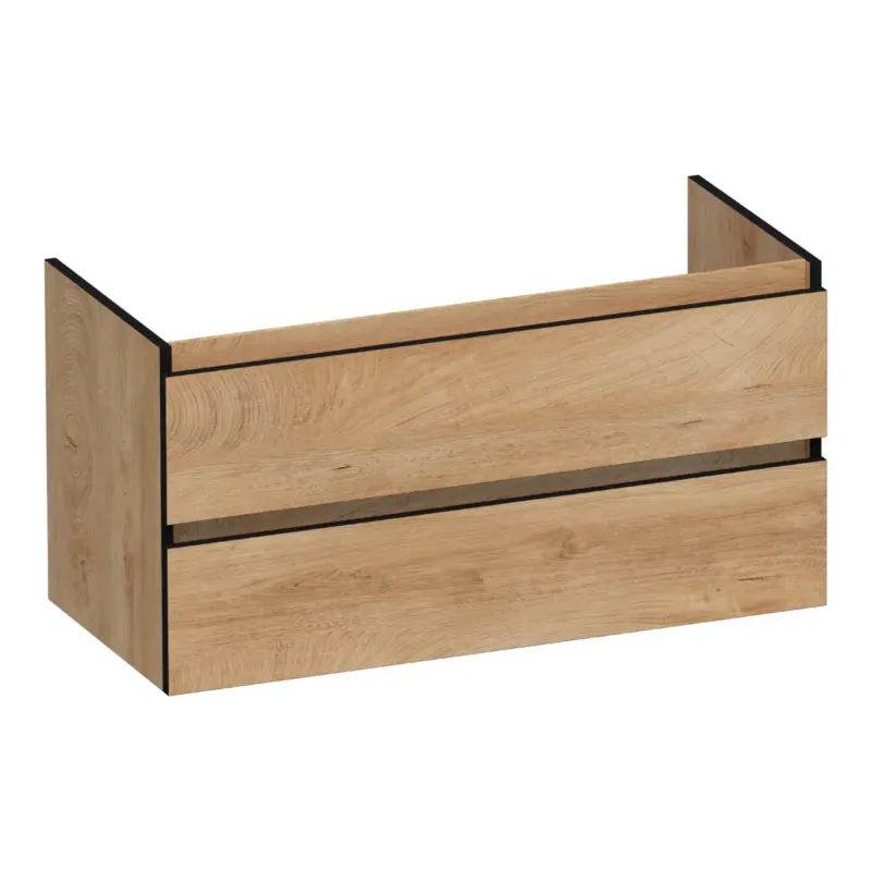 Brauer Joy Edge onderkast 100cm met 2 softclose lades forest tan Betaalbaar