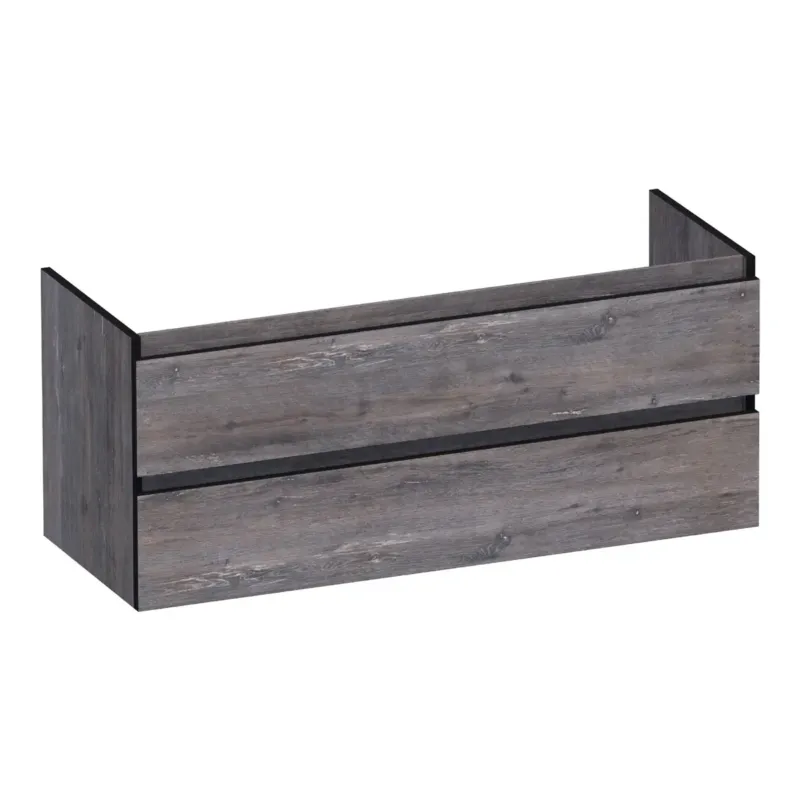Brauer Joy Edge onderkast 120cm met 2 softclose lades en 1 sifon uitsparing driftwood Beperkte Voorraad