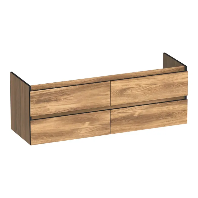 Brauer Joy Edge onderkast 140cm met 4 softclose lades honey Alleen Vandaag