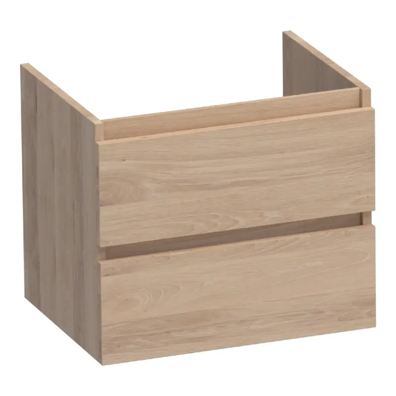 Brauer Joy onderkast 60cm met 2 softclose lades lamellen eiken naturel Nieuw