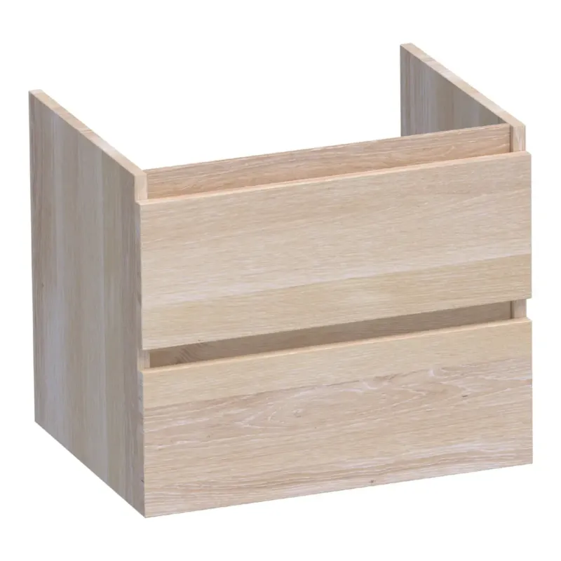 Voordeelprijs Brauer Joy onderkast 60cm met 2 softclose lades lamellen eiken wit
