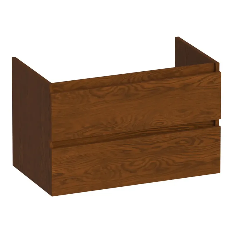 Bestseller Brauer Joy onderkast 80cm met 2 softclose lades lamellen eiken bruin