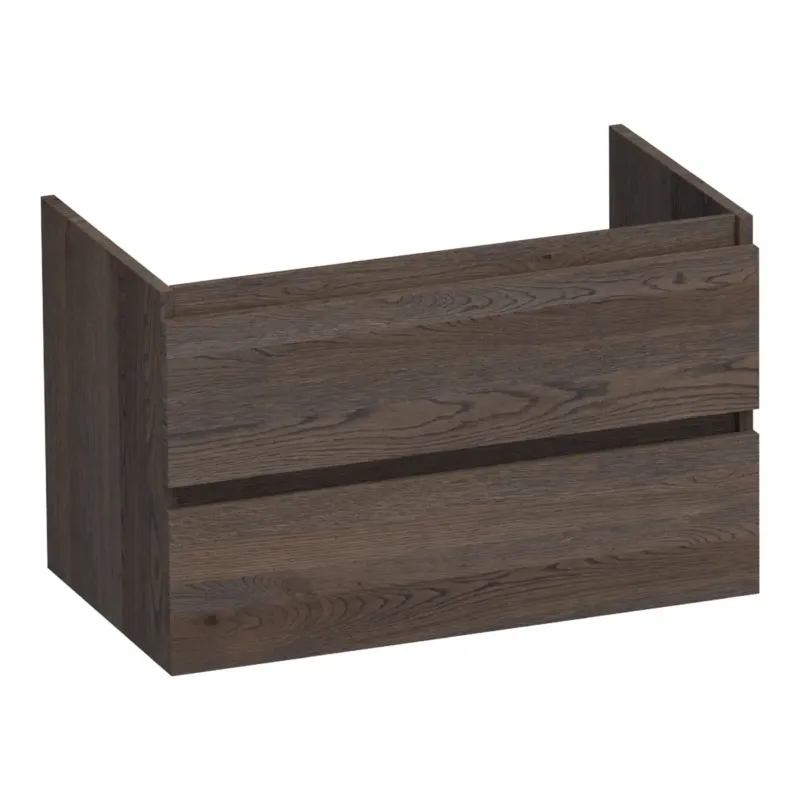 Voordeelprijs Brauer Joy onderkast 80cm met 2 softclose lades lamellen eiken zwart