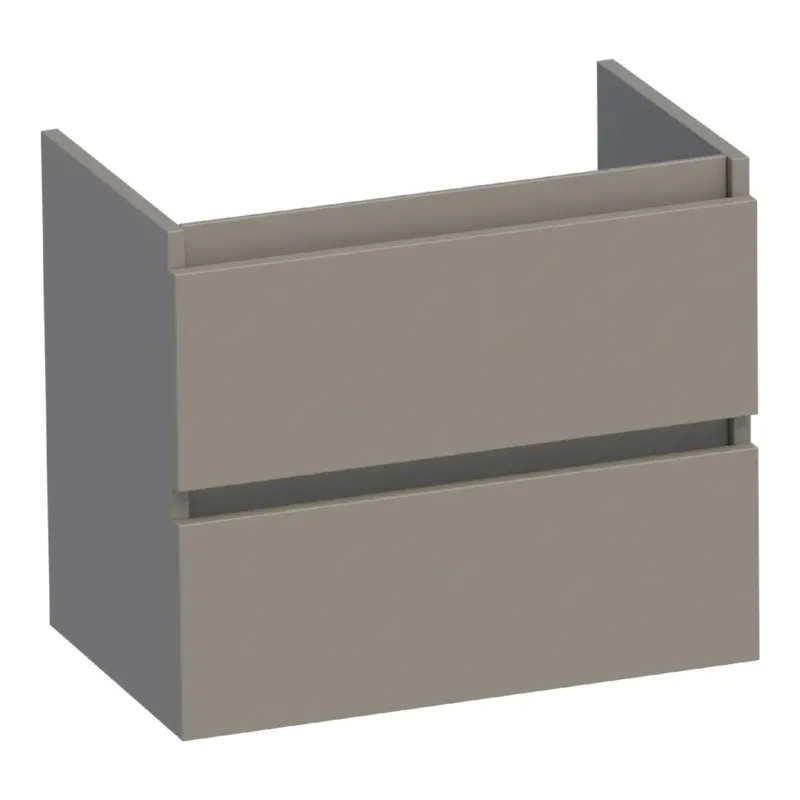 Uitverkoop Brauer Joy onderkast ondiep 60cm met 2 softclose lades taupe mat