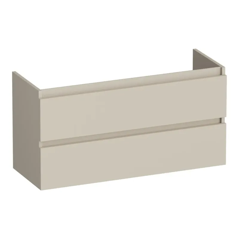 Brauer Joy onderkast ondiep 100cm met 2 softclose lades beige mat Direct Beschikbaar