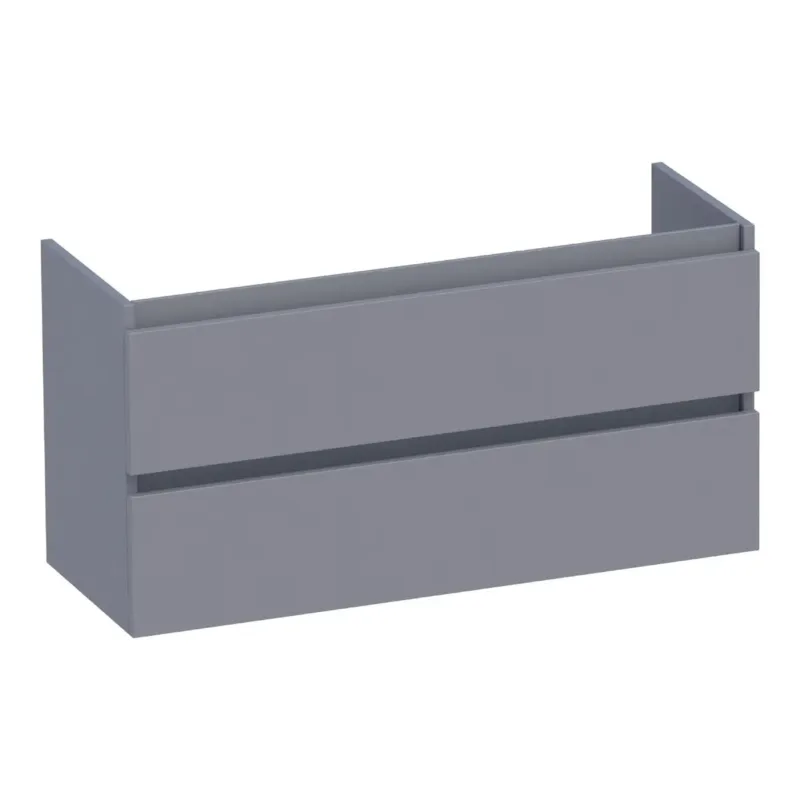 Brauer Joy onderkast ondiep 100cm met 2 softclose lades grijs mat Gratis Retour