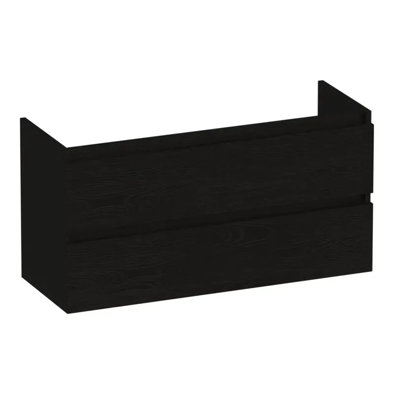 Seizoensaanbieding Brauer Joy onderkast ondiep 100cm met 2 softclose lades timber black