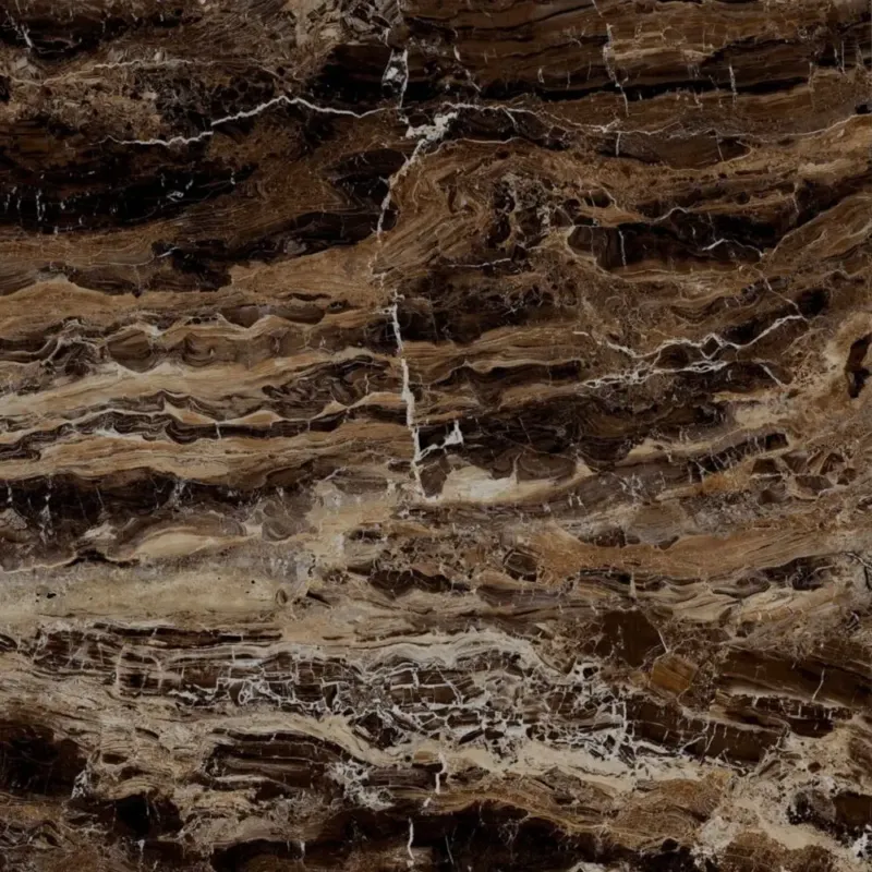 Beperkt Aanbod Navale Mara vloertegel 120x120cm donker bruin marmer glans gerectificeerd